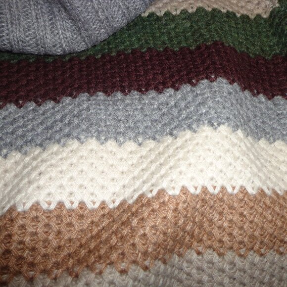 NWT Krimson Klover Jill Sweater L Turtleneck Stripes Merino Wool/Alpaca - Picture 5 of 16